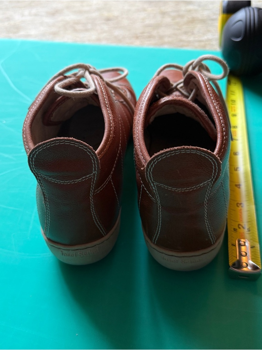 Josef Seibel Women's Brown Leather Lace-Up Booties high top sneakers 42 or 10 - Picture 6 of 7